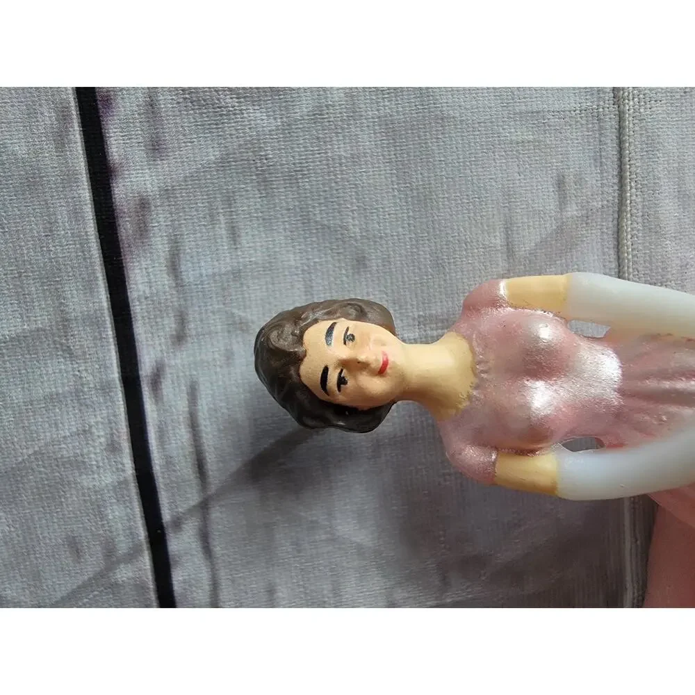 Vintage Debutante Formal Dress Gloves MCM Birthday 70s Cake Topper China 3in